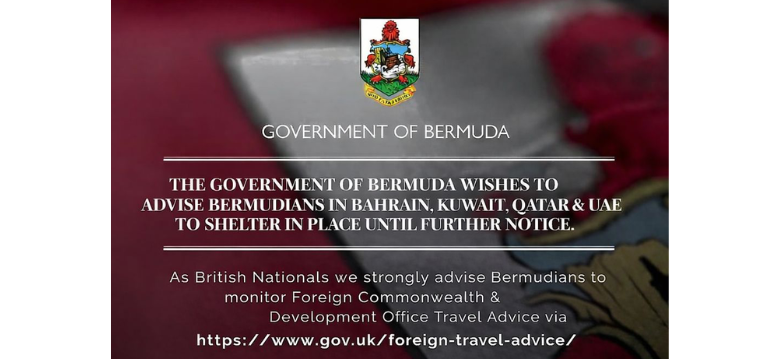 Government Middle East Advisory for Bermudians in the Region